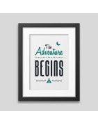 The adventure begins Framed poster